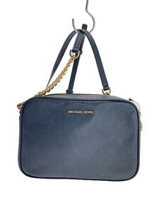 MICHAEL KORS◆ミニショルダーバッグ/レザー/ネイビー/PA-1811