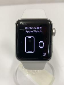 Apple◆スマートウォッチ/Apple Watch Series 3 38mm GPSモデル/デジタル/WHT