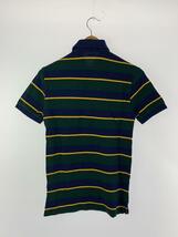 POLO RALPH LAUREN◆ポロシャツ/XS/コットン/GRN/ボーダー_画像2