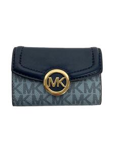 MICHAEL KORS◆キーケース/-/BLU/総柄/レディース/35S0GFTP5B