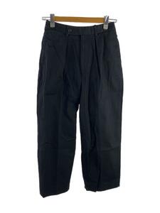 MARKAWARE◆ボトム/1/コットン/ブラック/無地/A22C-02PT01C/CLASSIC FIT TROUSERS/