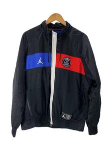 NIKE◆JORDAN×PSG LOGO JACKET ジョーダン×パリサンパーカー/L/ナイロン/BLK