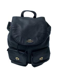 COACH* rucksack / leather /BLK/ plain /F29008