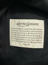 KAPTAIN SUNSHINE◆ボトム/32/コットン/BLK/無地/KS20SPT01_画像5