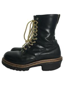 RED WING◆レースアップブーツ/US8.5/BLK/レザー/2218●