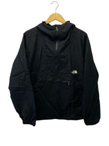 THE NORTH FACE◆COMPACT ANORAK_コンパクトアノラック/L/ナイロン/BLK/無地//