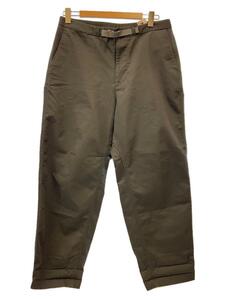 THE NORTH FACE PURPLE LABEL◆STRETCH TWILL WIDE PANTS_ストレッチツイルワイドテーパードパンツ/34/コットン/グレ//