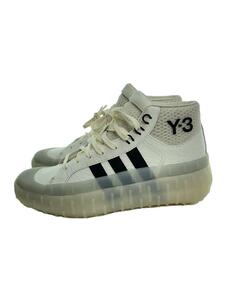 Y-3◆adidas Y-3 GR.1P High/ハイカットスニーカー/25.5cm/WHT/レザー/GW8642//