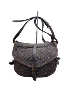 LOUIS VUITTON◆ソミュール30_モノグラム・ミニ・ラン_M95227/BRW/キャンバス/BRW