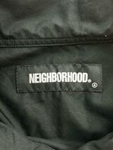 NEIGHBORHOOD◆長袖シャツ/L/コットン/BLK/無地/221aqnh-shm04_画像3