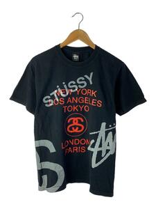 STUSSY◆Tシャツ/M/コットン/BLK