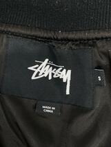 STUSSY◆キルティングジャケット/S/ナイロン/BLK_画像3