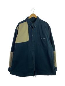 Woolrich◆長袖シャツ/-/コットン/NVY/無地