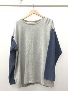 Steven Alan◆長袖Tシャツ/40/コットン/GRY/無地/8112-499-0314