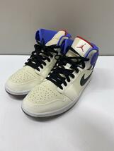 NIKE◆AIR JORDAN 1 MID SE_エア ジョーダン ミッド SE/28.5cm/WHT_画像2