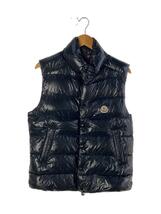 MONCLER◆ダウンベスト/1/ナイロン/ブラック/無地/TIBB_画像1