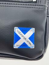 LUGGAGE LABEL◆ショルダーバッグ/ナイロン/BLK/無地/960-09525_画像5