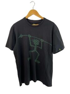 STUSSY◆00s/シャドーマン/Tシャツ/XL/コットン/BLK