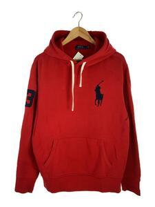 POLO RALPH LAUREN◆パーカー/L/コットン/RED