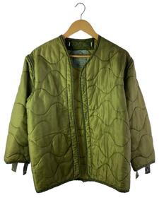 US.ARMY◆キルティングジャケット/SS/ポリエステル/KHK/DLA100-84-C-0535