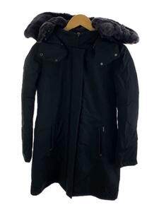 Woolrich◆ロングダウンジャケット/XS/コットン/BLK/WWCPS2648D