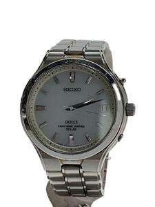 SEIKO* solar wristwatch / analogue / stainless steel /SLV/SLV/7B22-0AK0