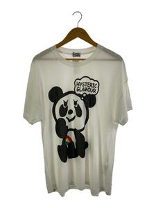 HYSTERIC GLAMOUR◆Tシャツ/one/コットン/WHT/ホワイト/01181CT07/レインボーパンダ