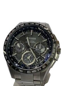 CITIZEN◆ソーラー腕時計/ATTESA/Eco-Drive/アテッサ/BLK/SLV/F900-T021531