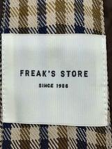 FREAK’S STORE◆ステンカラーコート/FREE/ポリエステル/BRW/チェック/213-3512_画像3