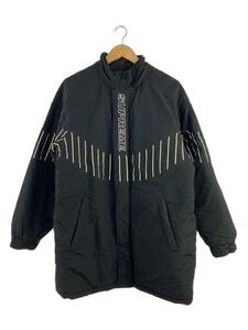 Supreme◆ダウンジャケット/S/ナイロン/BLK/19AW/Pinstripe Panel Sports Parka