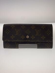 LOUIS VUITTON◆2)ポシェット・ポルト・モネ・クレディ_モノグラム・キャンバスブラウン/M61725/長財布