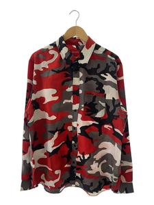 Supreme◆19SS/Silk Camo Shirt/XL/シルク/RED/カモフラ