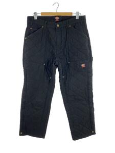 Supreme◆21AW/Quited Work Pant/ボトム/34/コットン/BLK/無地