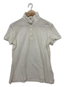 MONCLER* polo-shirt /M/ cotton /WHT/ plain /131-093-83825-00