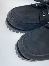 Timberland◆スレ・汚れ有/デッキシューズ/26.5cm/BLK/レザー/0A5RWM_画像7