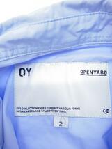 OY◆半袖シャツ/2/ポリエステル/ブルー/LEATHER POCKET HALF SHIRTS_画像3