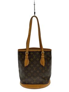 LOUIS VUITTON◆プチ・バケット_モノグラム・キャンバス_BRW/PVC/BRW