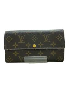 LOUIS VUITTON◆2)ポシェット・ポルト・モネ・クレディ_モノグラム・キャンバス_BRW/PVC/BRW/メンズ