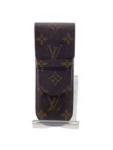 LOUIS VUITTON◆ペンケース/小物/レザー/BRW/モノグラム/メンズ/M62970