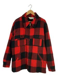 Woolrich◆ブルゾン/XL/ウール/RED/チェック