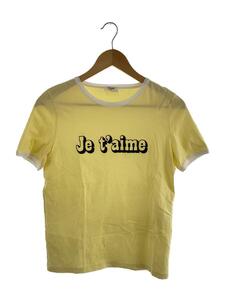 CELINE◆je taime/Tシャツ/S/コットン/YLW