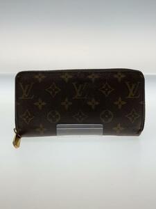 LOUIS VUITTON◆2)ジッピー・ウォレット_モノグラム・キャンバス_BRW_フューシャ/PVC/BRW/総柄/レディース