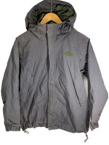 THE NORTH FACE◆SCOOP JACKET_スクープジャケット/S/ナイロン/GRY/無地