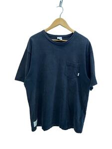 WTAPS◆Tシャツ/4/コットン/BLK/無地/191ATDT-CSM03