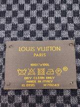 LOUIS VUITTON◆マフラー/ウール/ブルー/総柄/メンズ/M70249_画像2