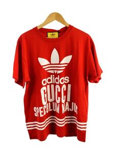 GUCCI◆タグ付/22AW/コットンジャージー/Tシャツ/S/コットン/レッド/616036 XJEW1