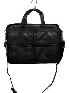ANA/ briefcase / leather / black /2WAY