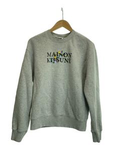 MAISON KITSUNE◆フラワーロゴスウェット/S/コットン/GRY/LM00308KM0307