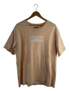 KITH◆Tシャツ/ボックスロゴ/XL/コットン/PNK
