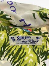 SUN SURF◆アロハシャツ/M/レーヨン/GRN/総柄/SS23304_画像3